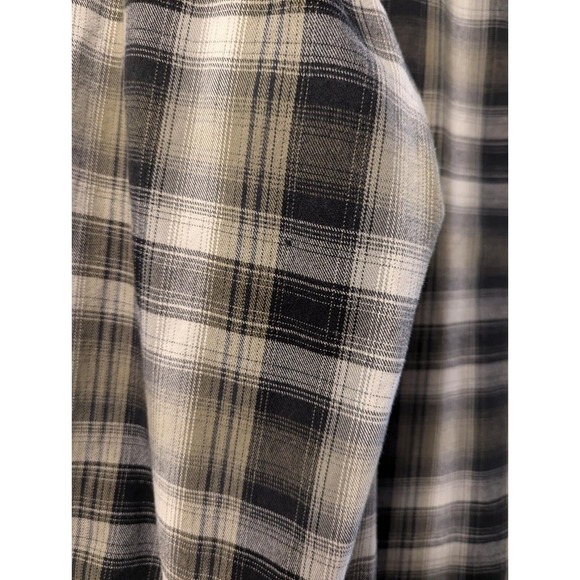 Carhartt Plaid Button Down Shirt Men's Large Gray Cotton Workwear - Picture 6 of 6